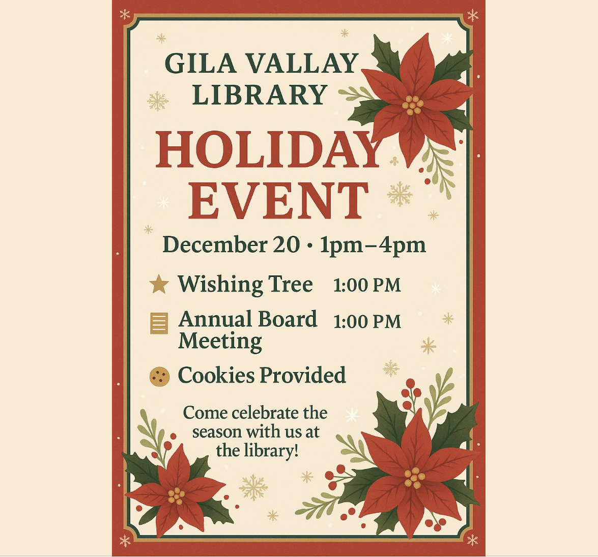 Library Holiday Event