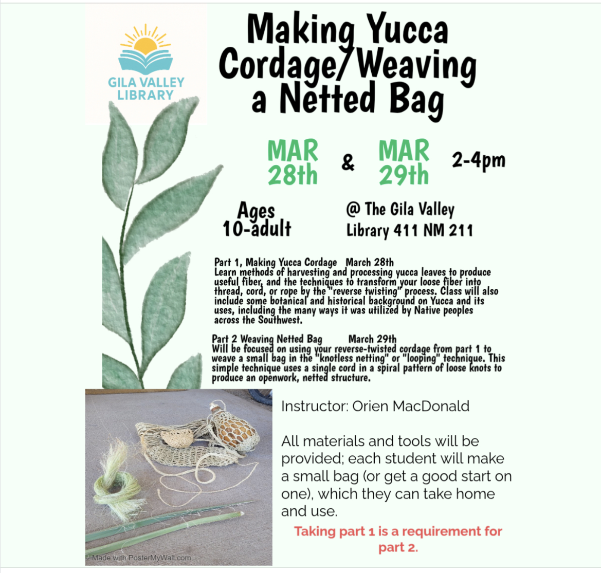 Making Yucca Cordage