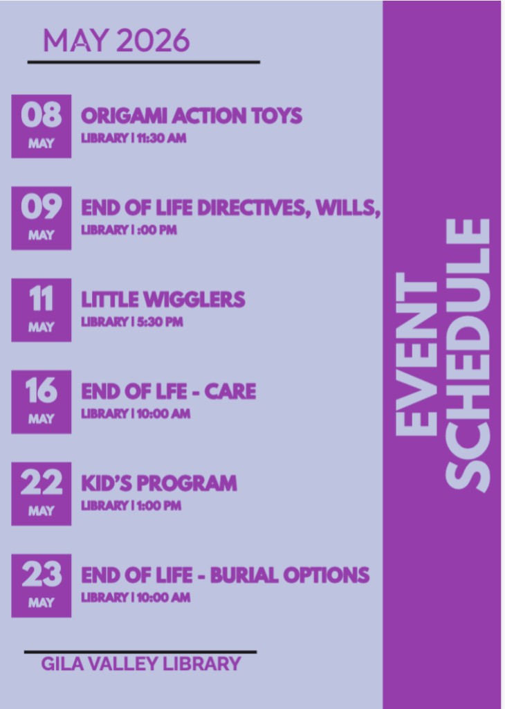 MAY 2026 EVENTS