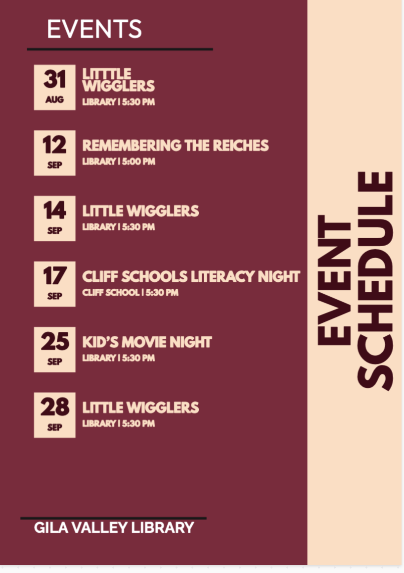 EVENTS SEPT